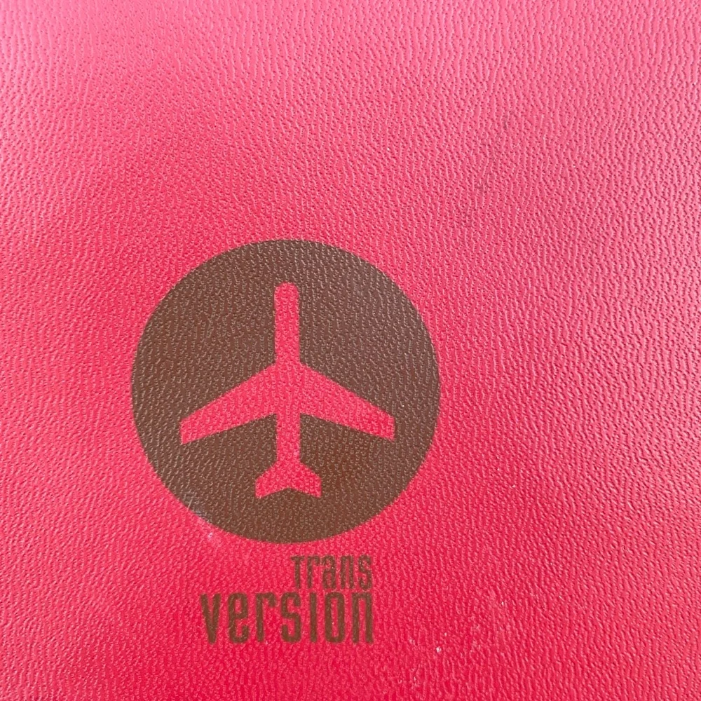 TRANSVERSION tote bag red shoulder purse vintage carry-on jet setter travel 70s